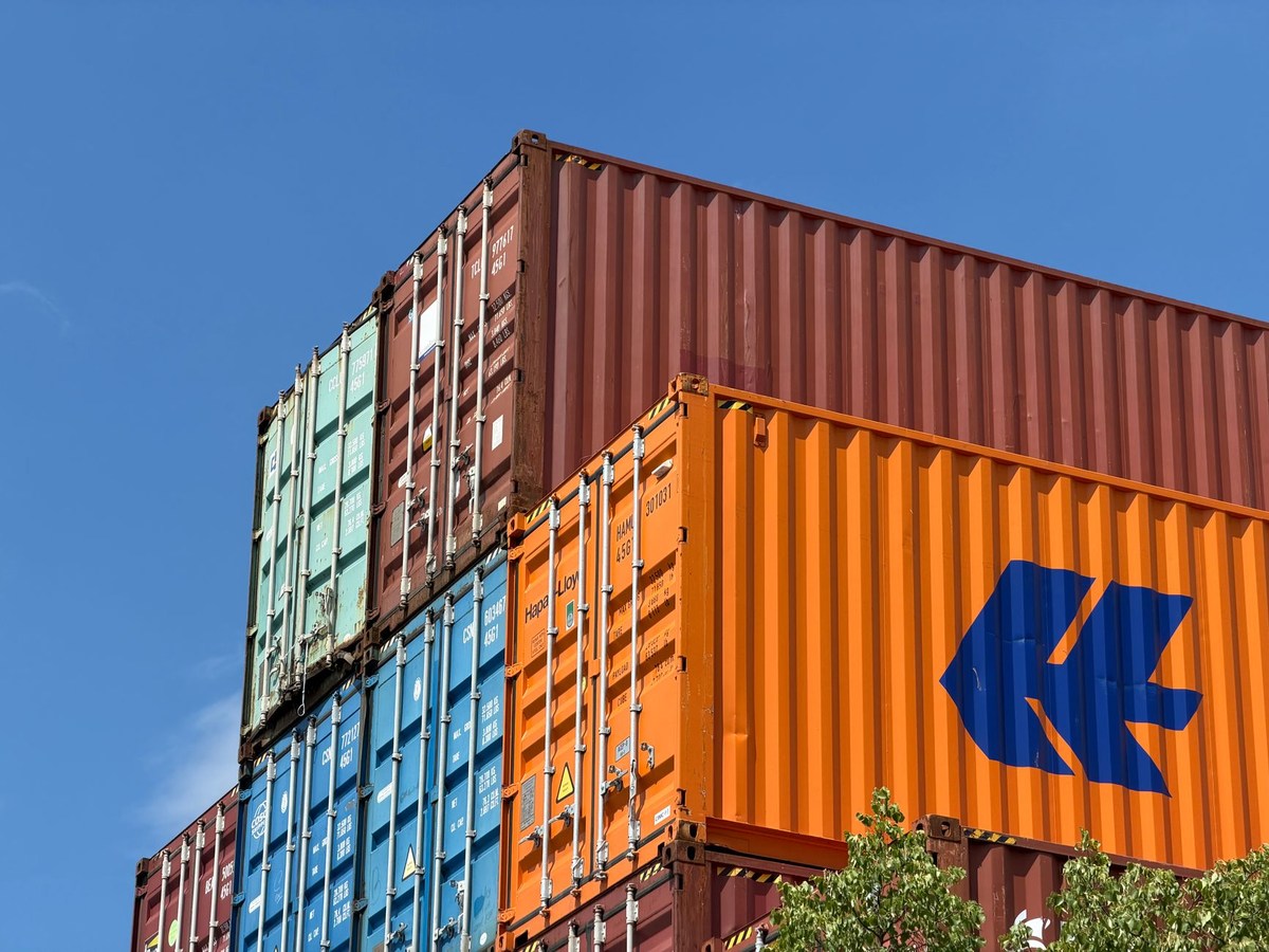 Port operations and container coordination at Alexandria harbor